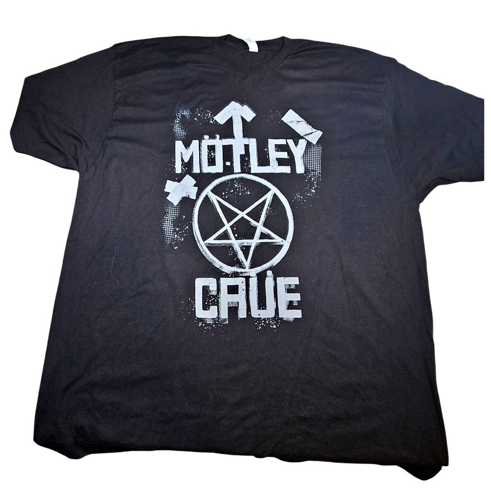 Motley Crue The Stadium Tour 2022 Concert T-Shirt Black MensXXXL Tultex Band Tee